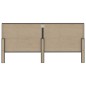 vidaXL Cabecero copetudo de tela gris oscuro 200x200 cm vidaXL Cabecero copetudo de tela gris oscuro 200x200 cm
