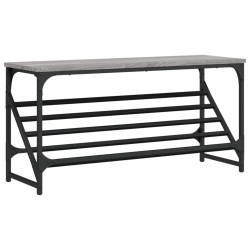 vidaXL Mueble zapatero madera de ingeniería gris Sonoma 90x30x45 cm