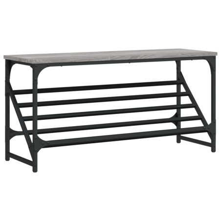 vidaXL Mueble zapatero madera de ingeniería gris Sonoma 90x30x45 cm