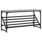 vidaXL Mueble zapatero madera de ingeniería gris Sonoma 90x30x45 cm