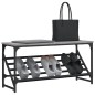 vidaXL Mueble zapatero madera de ingeniería gris Sonoma 90x30x45 cm