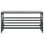 vidaXL Mueble zapatero madera de ingeniería gris Sonoma 90x30x45 cm