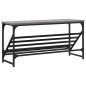 vidaXL Mueble zapatero madera de ingeniería gris Sonoma 90x30x45 cm