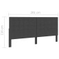 vidaXL Cabecero copetudo de tela gris oscuro 200x200 cm vidaXL Cabecero copetudo de tela gris oscuro 200x200 cm