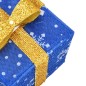 vidaXL Cajas de regalo Navidad iluminadas 3 uds 64 LEDs blanco cálido