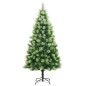 vidaXL Árbol de Navidad artificial con bisagras y soporte 150 cm vidaXL Árbol de Navidad artificial con bisagras y soporte 150 cm