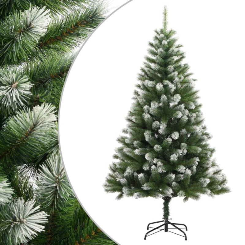 vidaXL Árbol de Navidad artificial con bisagras y nieve flocada 150 cm vidaXL Árbol de Navidad artificial con bisagras y nieve flocada 150 cm
