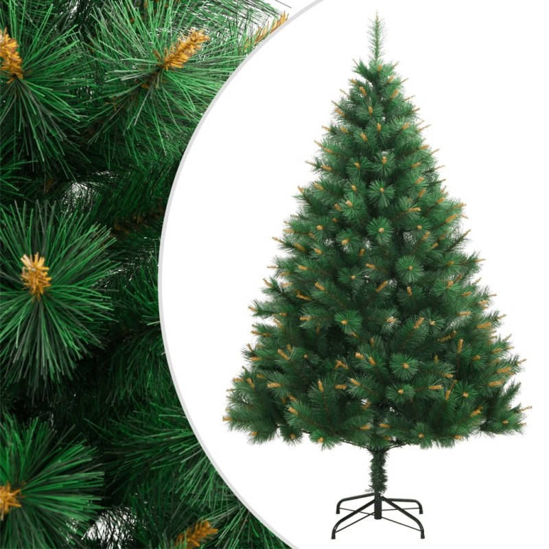 vidaXL Árbol de Navidad artificial con bisagras y soporte 240 cm vidaXL Árbol de Navidad artificial con bisagras y soporte 240 cm