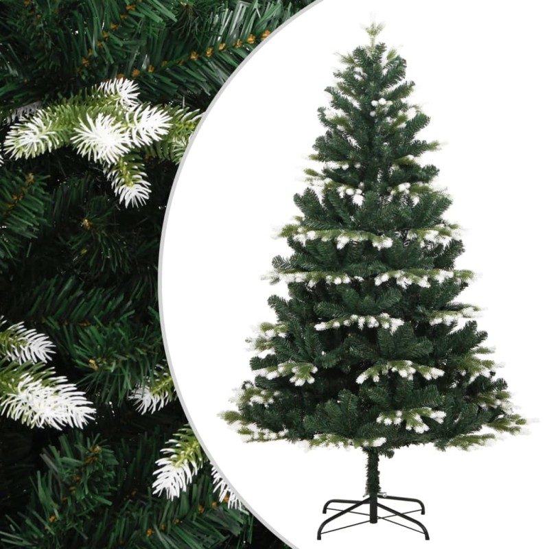 vidaXL Árbol de Navidad artificial con bisagras y nieve flocada 150 cm vidaXL Árbol de Navidad artificial con bisagras y nieve flocada 150 cm