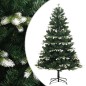 vidaXL Árbol de Navidad artificial con bisagras y nieve flocada 150 cm vidaXL Árbol de Navidad artificial con bisagras y nieve flocada 150 cm