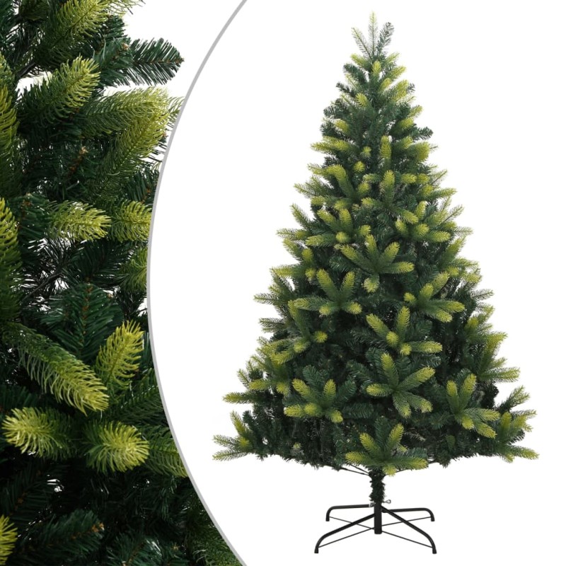 vidaXL Árbol de Navidad artificial con bisagras y soporte 210 cm vidaXL Árbol de Navidad artificial con bisagras y soporte 210 cm