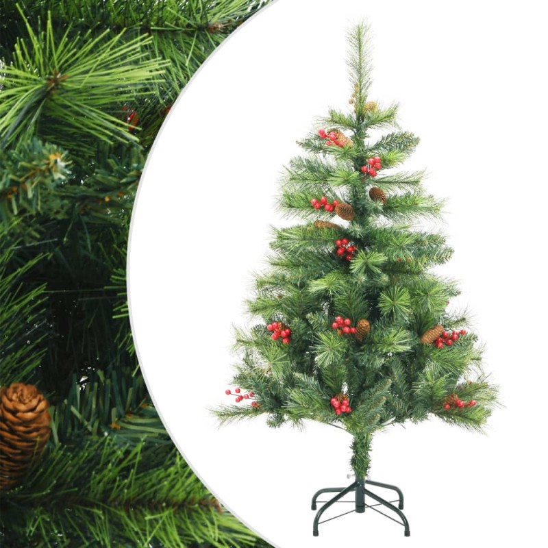 vidaXL Árbol de Navidad artificial con piñas y bayas 150 cm vidaXL Árbol de Navidad artificial con piñas y bayas 150 cm