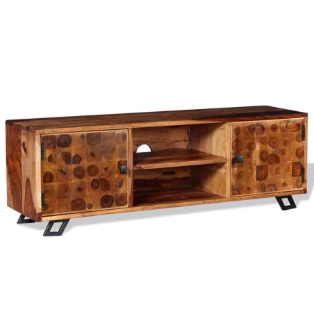 vidaXL Mueble para TV de madera maciza de sheesham 120x30x40 cm