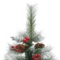 vidaXL Árbol de Navidad artificial con piñas y bayas 120 cm vidaXL Árbol de Navidad artificial con piñas y bayas 120 cm