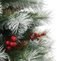 vidaXL Árbol de Navidad artificial con piñas y bayas 120 cm vidaXL Árbol de Navidad artificial con piñas y bayas 120 cm