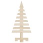 vidaXL Árbol de Navidad de madera de adorno madera maciza pino 60 cm vidaXL Árbol de Navidad de madera de adorno madera maciza pino 60 cm