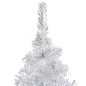 vidaXL Árbol de Navidad preiluminado con luces y bolas plateado 240 cm vidaXL Árbol de Navidad preiluminado con luces y bolas plateado 240 cm
