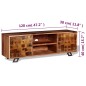 vidaXL Mueble para TV de madera maciza de sheesham 120x30x40 cm vidaXL Mueble para TV de madera maciza de sheesham 120x30x40 cm
