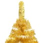 vidaXL Árbol de Navidad preiluminado con luces y bolas dorado 120 cm vidaXL Árbol de Navidad preiluminado con luces y bolas dorado 120 cm