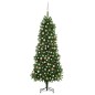vidaXL Árbol de Navidad artificial con luces y bolas verde 240 cm vidaXL Árbol de Navidad artificial con luces y bolas verde 240 cm