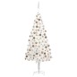 vidaXL Árbol de Navidad preiluminado con luces y bolas blanco 240 cm vidaXL Árbol de Navidad preiluminado con luces y bolas blanco 240 cm