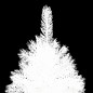 vidaXL Árbol de Navidad preiluminado con luces y bolas blanco 240 cm vidaXL Árbol de Navidad preiluminado con luces y bolas blanco 240 cm