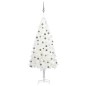 vidaXL Árbol de Navidad preiluminado con luces y bolas blanco 150 cm vidaXL Árbol de Navidad preiluminado con luces y bolas blanco 150 cm
