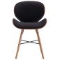 vidaXL Sillas de comedor 2 unidades tela y madera curvada gris oscuro vidaXL Sillas de comedor 2 unidades tela y madera curvada gris oscuro