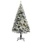 vidaXL Árbol de Navidad artificial verde con luces y nieve 120 cm vidaXL Árbol de Navidad artificial verde con luces y nieve 120 cm