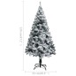 vidaXL Árbol de Navidad artificial verde con luces y nieve 120 cm vidaXL Árbol de Navidad artificial verde con luces y nieve 120 cm