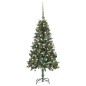 vidaXL Árbol de Navidad artificial con luces LED y bolas 150 cm vidaXL Árbol de Navidad artificial con luces LED y bolas 150 cm
