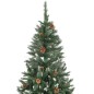 vidaXL Árbol de Navidad artificial con luces LED y bolas 150 cm vidaXL Árbol de Navidad artificial con luces LED y bolas 150 cm