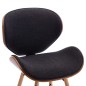 vidaXL Sillas de comedor 2 unidades tela y madera curvada gris oscuro vidaXL Sillas de comedor 2 unidades tela y madera curvada gris oscuro