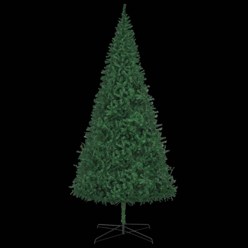 vidaXL Árbol de Navidad preiluminado con luces y bolas verde 400 cm