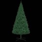 vidaXL Árbol de Navidad preiluminado con luces y bolas verde 400 cm