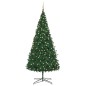 vidaXL Árbol de Navidad preiluminado con luces y bolas verde 400 cm