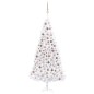 vidaXL Árbol de Navidad preiluminado con luces y bolas blanco 300 cm vidaXL Árbol de Navidad preiluminado con luces y bolas blanco 300 cm