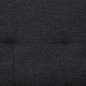 vidaXL Sofá cama con dos almohadas de poliéster gris oscuro vidaXL Sofá cama con dos almohadas de poliéster gris oscuro