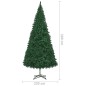 vidaXL Árbol de Navidad preiluminado con luces y bolas verde 500 cm vidaXL Árbol de Navidad preiluminado con luces y bolas verde 500 cm