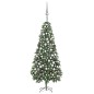 vidaXL Árbol de Navidad helado con luces, bolas y piñas 210 cm vidaXL Árbol de Navidad helado con luces, bolas y piñas 210 cm