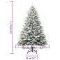 vidaXL Árbol de Navidad con LED, bolas y nieve flocada PVC y PE 210 cm vidaXL Árbol de Navidad con LED, bolas y nieve flocada PVC y PE 210 cm