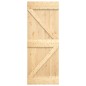 vidaXL Puerta corredera con herrajes madera maciza de pino 70x210 cm vidaXL Puerta corredera con herrajes madera maciza de pino 70x210 cm