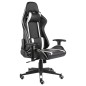 vidaXL Silla gaming giratoria PVC blanco vidaXL Silla gaming giratoria PVC blanco