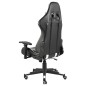 vidaXL Silla gaming giratoria PVC blanco vidaXL Silla gaming giratoria PVC blanco