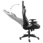 vidaXL Silla gaming giratoria PVC blanco vidaXL Silla gaming giratoria PVC blanco