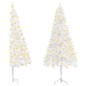 vidaXL Árbol de Navidad artificial iluminado con luces blanco 180 cm
