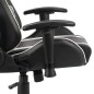 vidaXL Silla gaming giratoria PVC blanco vidaXL Silla gaming giratoria PVC blanco