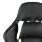 vidaXL Silla gaming giratoria PVC blanco vidaXL Silla gaming giratoria PVC blanco