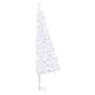 vidaXL Árbol de Navidad de esquina LED y bolas PVC blanco 240 cm vidaXL Árbol de Navidad de esquina LED y bolas PVC blanco 240 cm