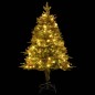 vidaXL Árbol de Navidad con luces y piñas PVC PE verde 150 cm vidaXL Árbol de Navidad con luces y piñas PVC PE verde 150 cm